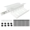 vidaXL Kabli haldamise tray laua all 2 tk Valge 44 x 11,5 x 13,5 cm