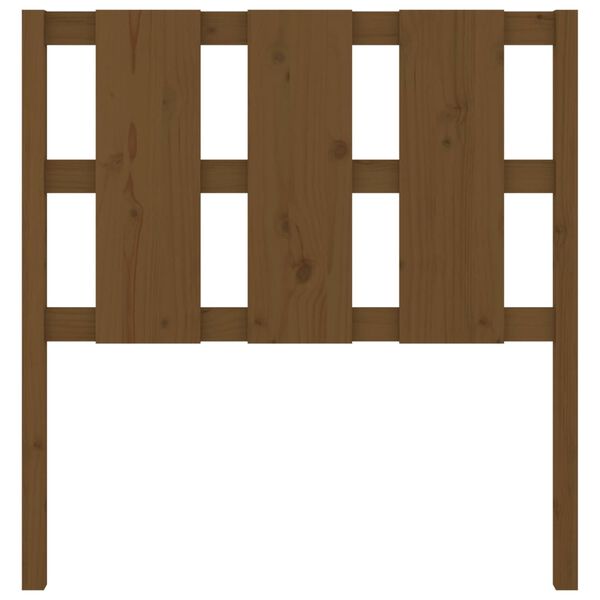 vidaXL voodipeats, meepruun, 105,5 x 4 x 100 cm, männipuit