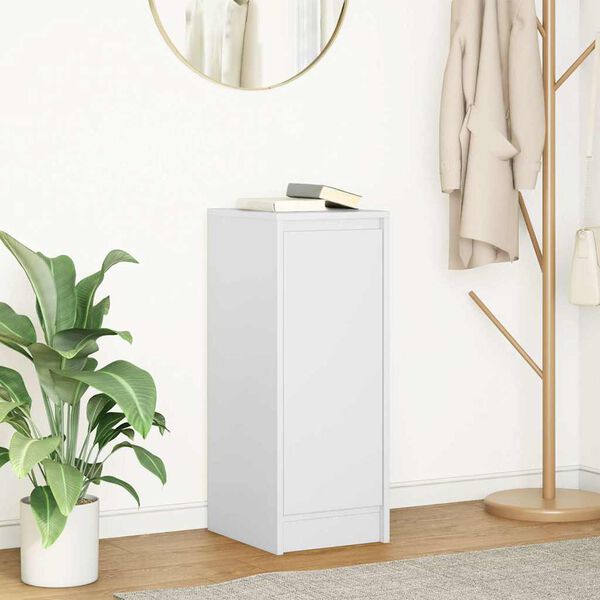 vidaXL puhvetkapp, valge, 29,5x34x76 cm, tehispuit