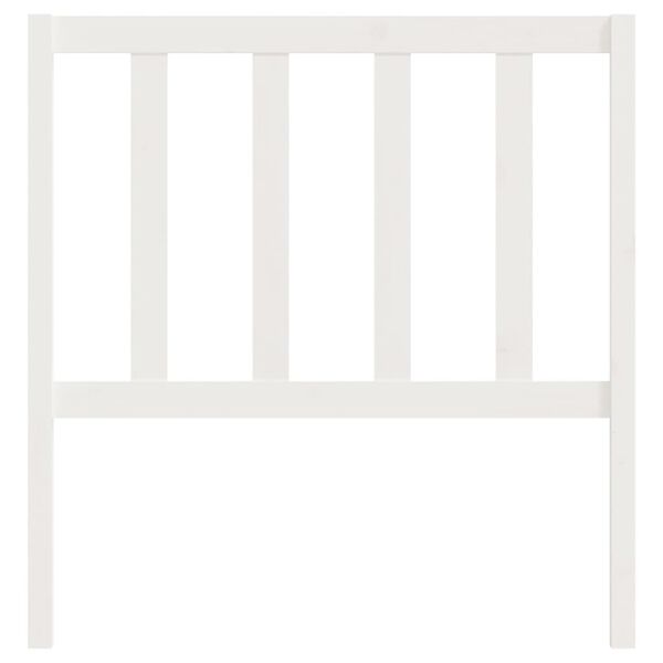 vidaXL voodipeats, valge, 81 x 4 x 100 cm, männipuit