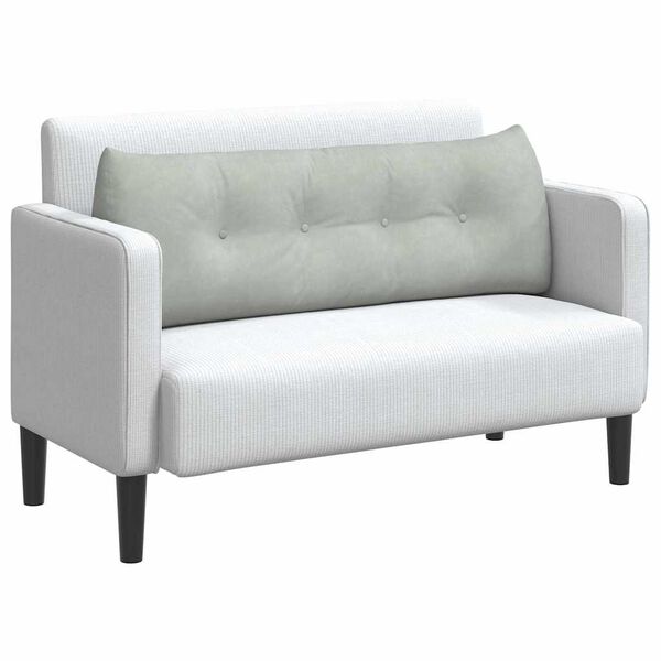 vidaXL Seljatugi padi Helehall 140 x 24 x 50 cm Samet