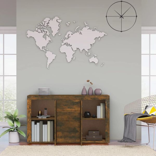 vidaXL puhvetkapp, suitsutatud tamm, 120 x 36 x 69 cm, tehispuit