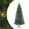 vidaXL Tehisj&otilde;ulupuu koos 300 LED-iga Roheline 180 cm PE ja PVC