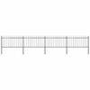 vidaXL aiapiire odaotsaga, terasest, 714,5 x 100 cm, must