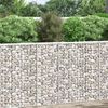 vidaXL gabioon-taimelava, tsingitud teras, 80 x 20 x 100 cm