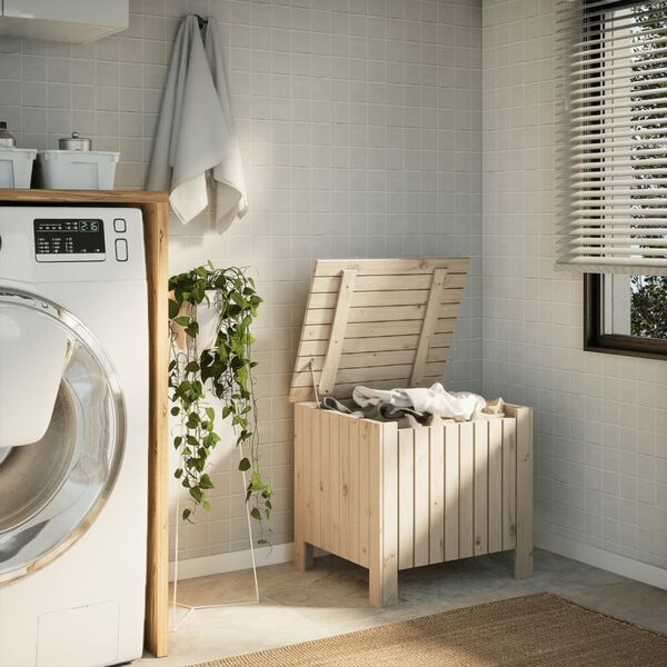 vidaXL kaanega hoiukast "RANA" 60 x 49 x 54 cm, männipuit