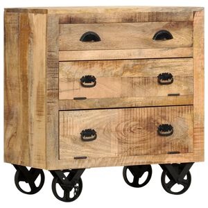 vidaXL K&otilde;rvalkapp sahtliga Pruun 70 x 38 x 63 cm mangopuit
