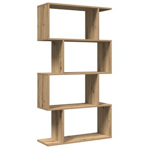 vidaXL ruumijagaja 4 korrust, k&auml;sit&ouml;&ouml;tamm, 70x24x129 cm, tehispuit