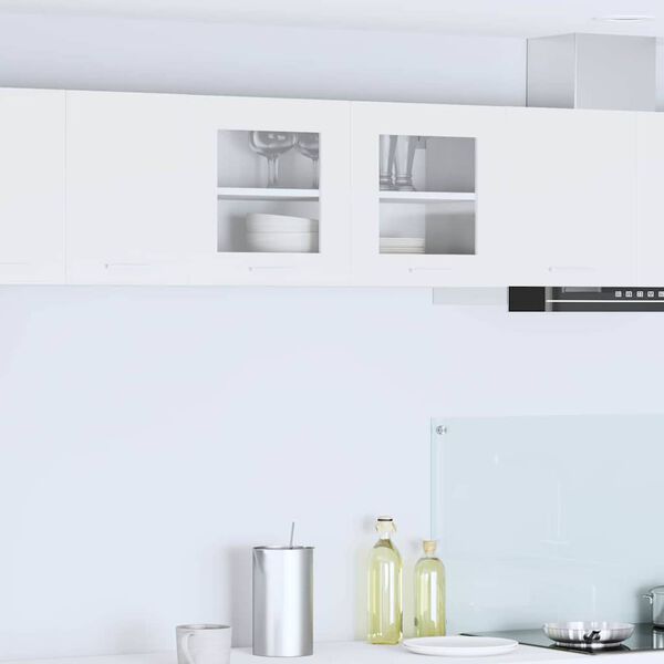 vidaXL Seinakapp ladustamisega uksega Valge 80 x 31 x 40 cm Tehispuit