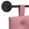 vidaXL Rippuv Peatoe Seinale kinnitatav Roosa 150 x 55 x 7 cm Samet