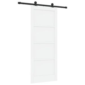 vidaXL Libisev uks ORKDAL Valge 83 x 202 cm Toekas m&auml;nnipuit