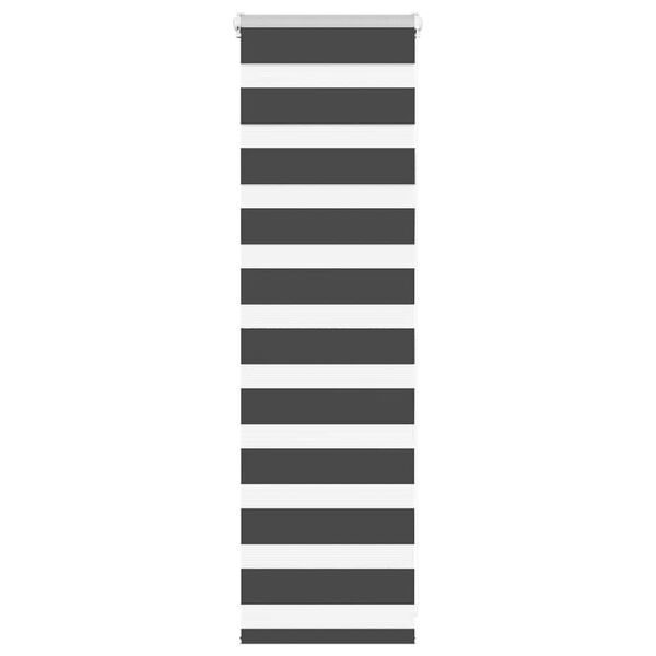 vidaXL Triibuline ruloo must 55x100 cm kanga laius 50,9 cm pol&uuml;ester