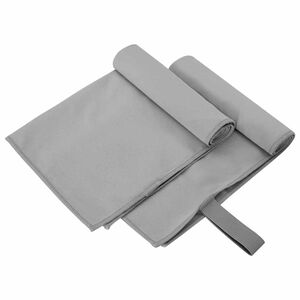 vidaXL Spordir&auml;tikud 2 pcs Tumehall 50 x 30 cm Pol&uuml;ester ja pol&uuml;amiid