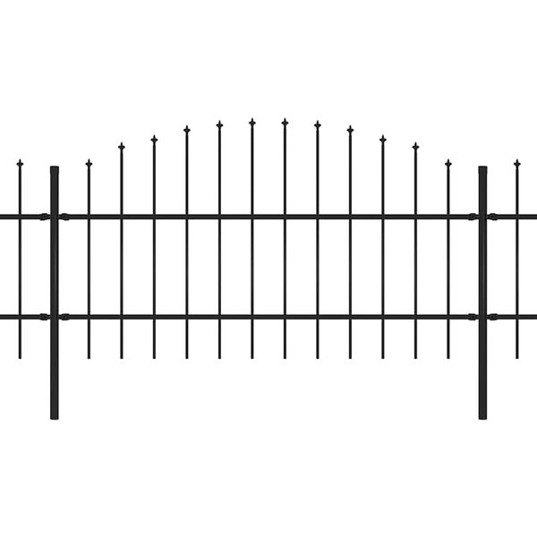 vidaXL aiapiire odaotsaga, terasest, 359 x 100 cm, must