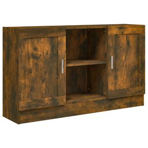 vidaXL puhvetkapp, suitsutatud tamm, 120 x 30,5 x 70 cm, tehispuit