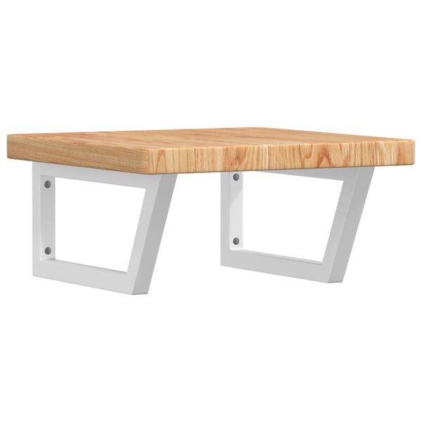 vidaXL seinale kinnitatav valamuriiul, teras ja tammepuit