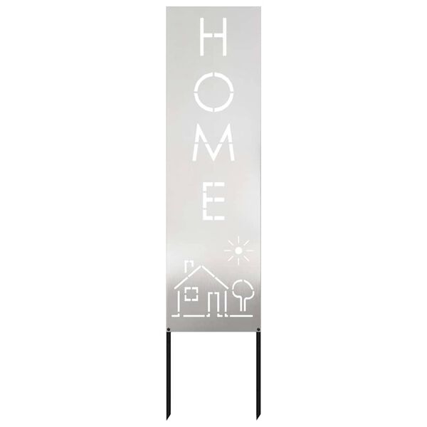 vidaXL Aia privaatsuse kate Hõbedane 32 x 140 cm Roostevaba teras