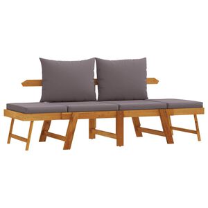 vidaXL kaks-&uuml;hes aiapink patjadega, akaatsiapuit