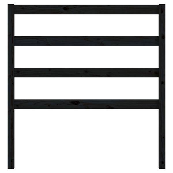 vidaXL voodipeats, must, 96 x 4 x 100 cm, m&auml;nnipuit