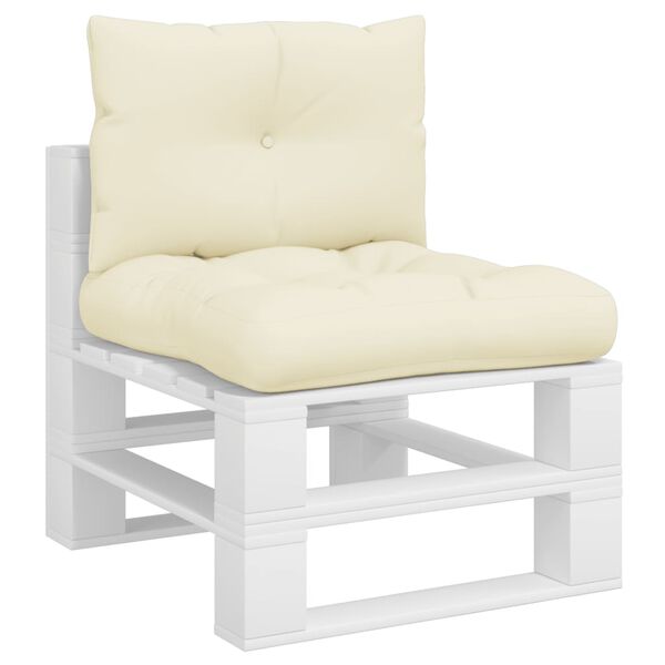 vidaXL euroaluse istmepadjad 2 tk, kreemjasvalge, kangas