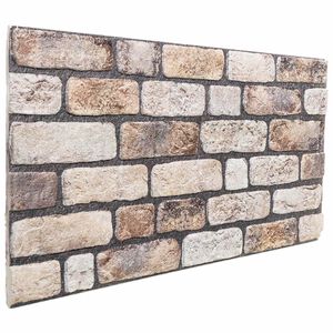 vidaXL Seinapaneelid 10 pcs Helepruun 100 x 50 cm EPS vaht