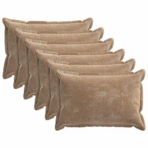 vidaXL Diivanipadi 6 pcs HOUTEN Pruun 50 x 80 cm &Scaron;en&uuml;&uuml;lfabric