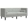 vidaXL Chesterfield-diivan padjaga Helehall 174 x 74.5 x 70.5 cm Samet