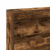 vidaXL Hoiustamispeatoe riiuliga Suitsutatud tamm 160 cm Tehispuit