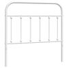vidaXL metallist vahetatav voodipeats, valge, 100 cm