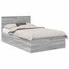 vidaXL Voodi raam peaga Hall Sonoma 120 x 190 cm Tehispuit
