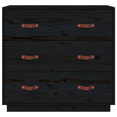 vidaXL puhvetkapp, must, 80 x 40 x 75 cm, männipuit