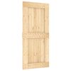 vidaXL Libisev uks NARVIK 95 x 210 cm (213,5 cm) Naturaalne ja must