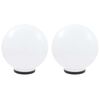 vidaXL LED-lambid, 2 tk, kera, 40 cm, PMMA