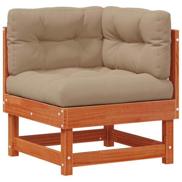 vidaXL Aia lounge komplekt 13 pcs Vahapunane Tahke m&auml;nd