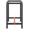 vidaXL t&ouml;&ouml;pingi raam, must ja matt punane, 70x50x79 cm, metall