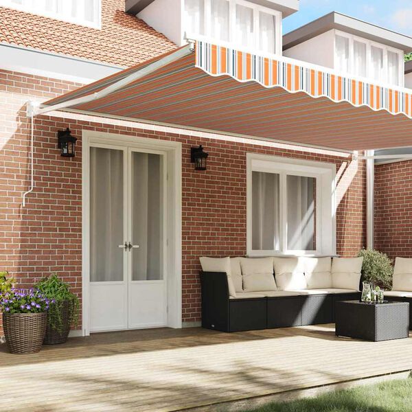 vidaXL Varikatus Mitmev&auml;rviline 500 &times; 300 cm Pol&uuml;ester ja metall