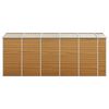 vidaXL aiakuur, helepruun, 191x470x198 cm, tsingitud teras