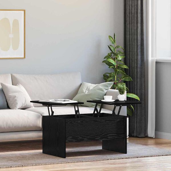 vidaXL Kohvilaud Must tamm 102 x 50,5 x 46,5 cm Tehispuit