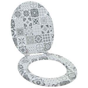 vidaXL Pehme sulgumise tualettruumi istmed Hall 44 x 38 cm MDF plaat