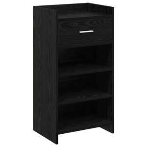 vidaXL Kinga kapp sahtliga Must tamm 48 x 36 x 92 cm Tehispuit