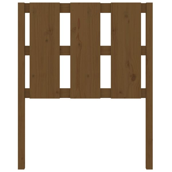 vidaXL voodipeats, meepruun, 80,5 x 4 x 100 cm, männipuit