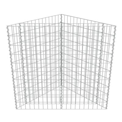 vidaXL gabioon-taimelava, tsingitud teras, 75 x 75 x 100 cm