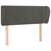 vidaXL voodipeats servadega, tumehall, 83x23x78/88 cm, samet