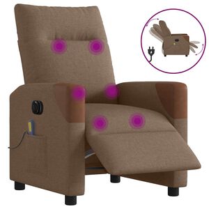 vidaXL elektriline massaažitool, pruun, kangas