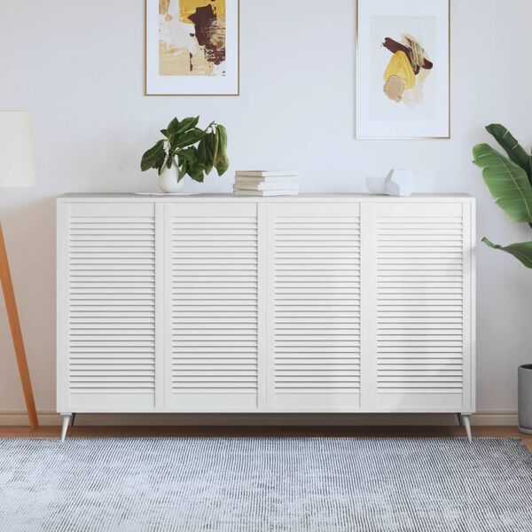 vidaXL kapiuksed, v&otilde;rega disain 4 tk valge 99,3x49,4 cm m&auml;nnipuit