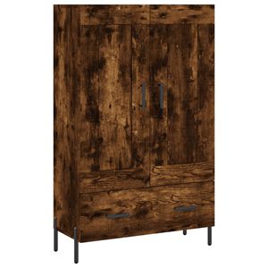 vidaXL k&otilde;rge kapp, suitsutatud tamm, 69,5 x 31 x 115 cm, tehispuit