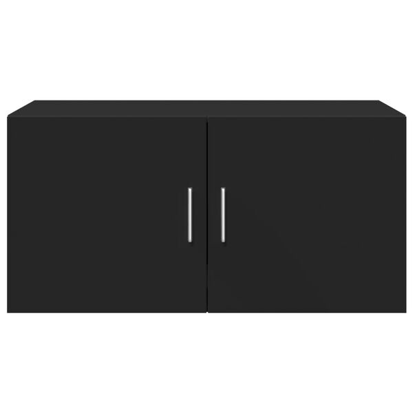 vidaXL seinakapp, must, 80 x 42,5 x 40 cm, tehispuit