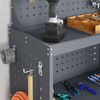vidaXL Tööriistade käru riiuliga rattaga Antratsiit 65 x 35 x 111 cm