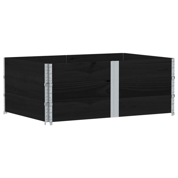 vidaXL aia taimekast, must, 150x100 cm, m&auml;nnipuit