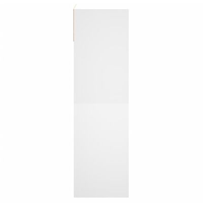 vidaXL jalatsikapp, valge, 64 x 34 x 116 cm, tehispuit